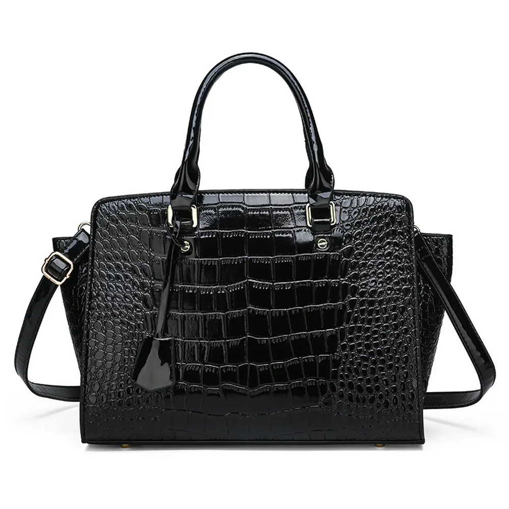 Toposhine Women Handbags Crocodile Pattern Luxury Bags Fashion Lady Shoulder Crossbody Female 2019 Big Tote bags | Багаж и сумки