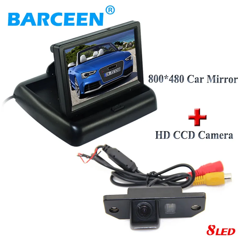 

Black plastic shell rainproof car reversing camera 170 degree+hd 4.3" lcd car monitor for Ford Focus Sedan | C-MAX | MONDEO