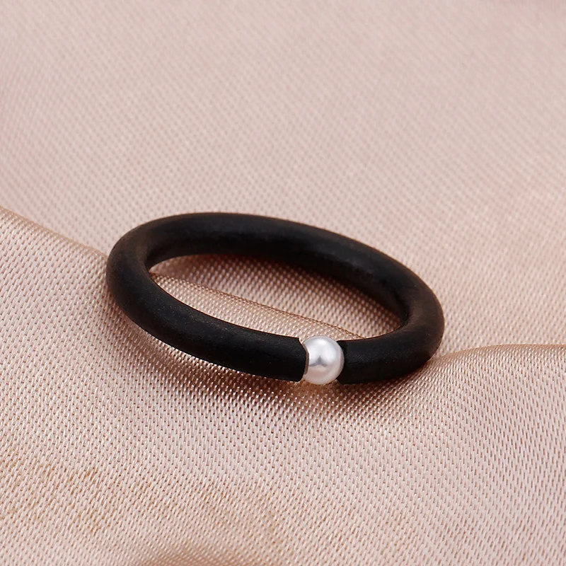 Женское кольцо из нержавеющей стали с жемчугом 3 мм|small rings for women|pearl ringrings women wedding |