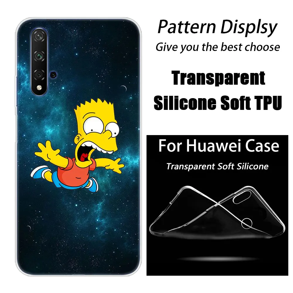 004 Hot The Simpsons Fashion Soft Silicone Case for Huawei Honor 20 8A 7A Pro 10 9 8 Lite View 20 7S 8S 8X 7X 6X 8C 20i 10i Play TPU - Цвет: 004