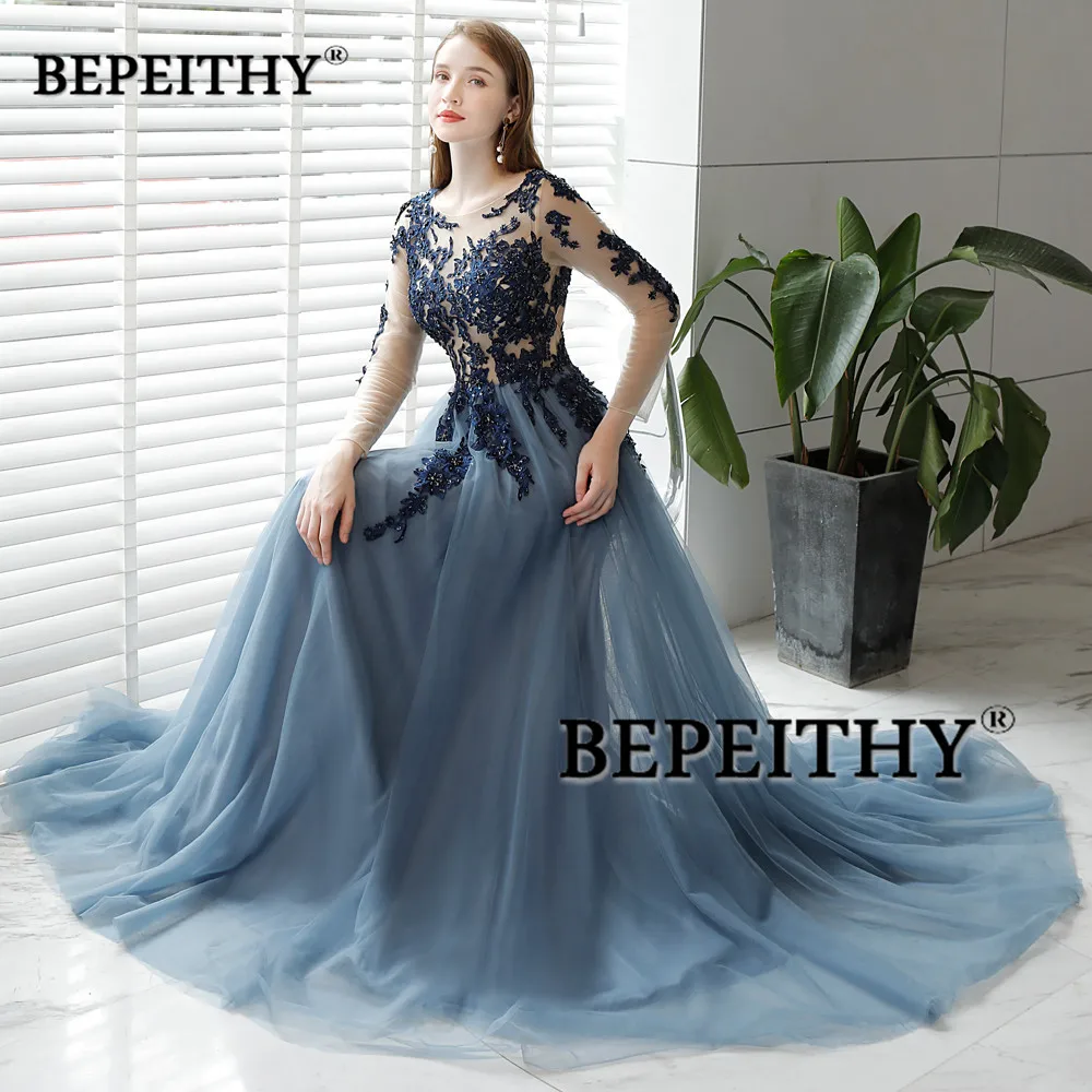 Vestido De Festa длинное вечернее платье с открытой спиной длинными рукавами 2021