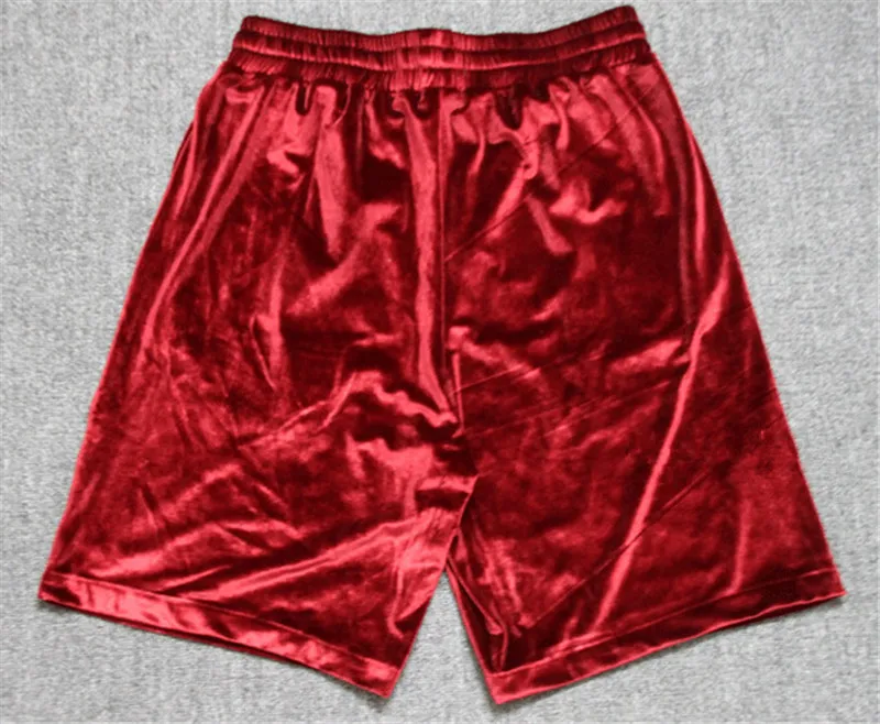 MORUANCLE Мода Марка NEW Fashion Hi Street мужские велюровые шорты Уличная одежда в стиле «хип-хоп», короткие бархатные джоггеры с золотым замком, с эластичной резинкой на талии