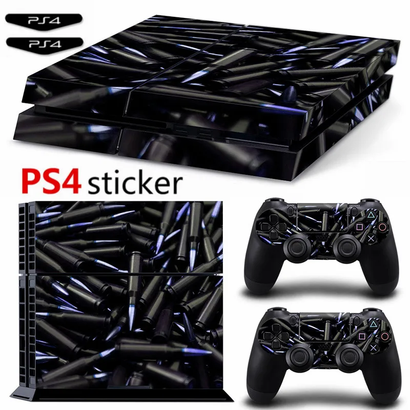 Черные пули наклейка для Ps4 Виниловая PS4 Skin консоли и 2 контроллера|Наклейки| |