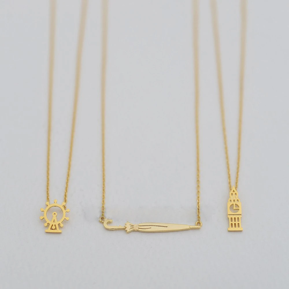 Модные лондонские глаз кулон ожерелья с подвесками колеса обозрения