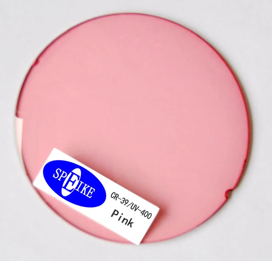 PINK SPEIKE индивидуальные тонированные porlarized линзы антибликовое Асферические близорукость солнцезащитные очки линзы UV400 - Цвет линз: PINK