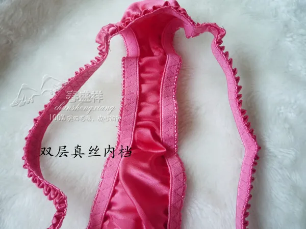Женские пикантные трусики танга из чистого шелка 100% тутового шелкопряда с