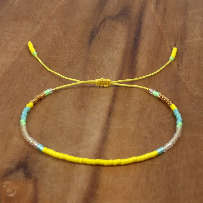 Balibali Miyuki pulseras Bracelet 11 Color Beaded Loom Friendship Gift for Men &amp Women Rope Adjustable Delicas Jewelry | Украшения и