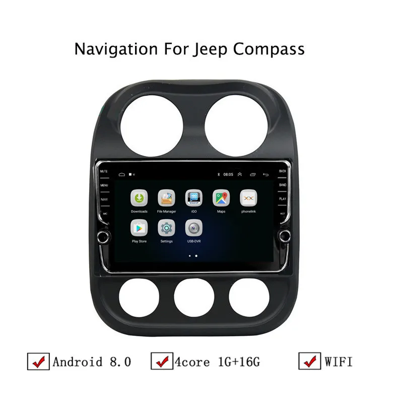 NAVITOPIA 10 1 дюймовый автомобильный мультимедийный плеер Andriod 8 GPS навигация для Jeep