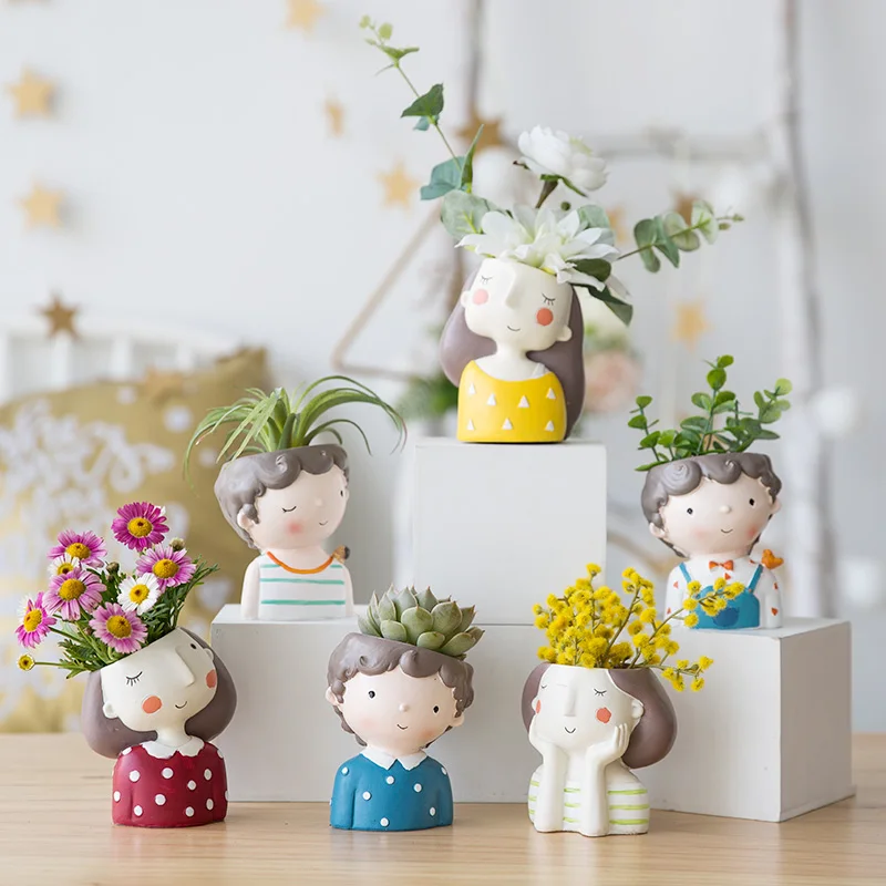 Цветы для дома и сада мальчиков девочек горшок растений милый цветочный