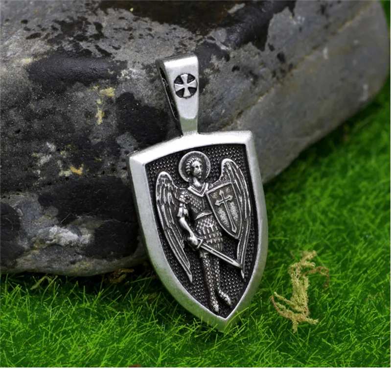 Дропшиппинг, мужское ожерелье, Archangel St. Mikel, защита от Святого щита, русский орходокс, кулон ювелирные изделия