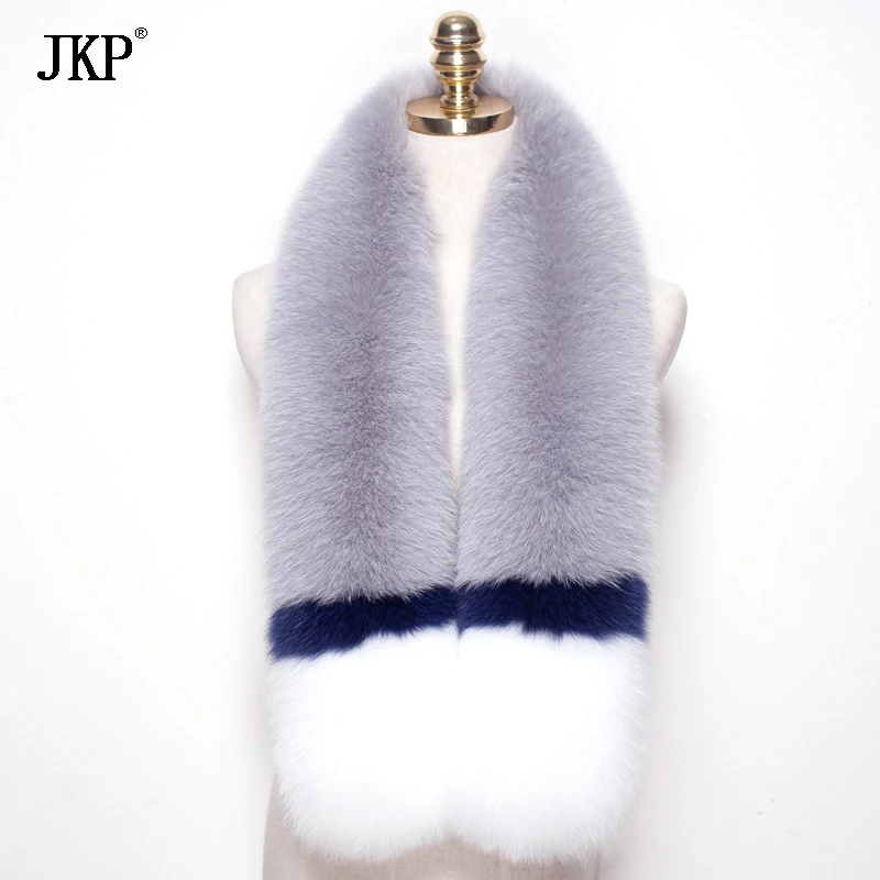 Подлинная Фокс Меховой Воротник Женщины Красочные 100% натуральный Лисий мех шарф