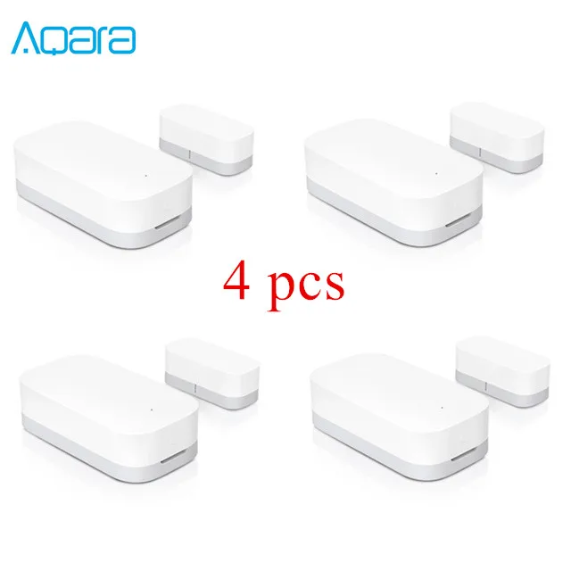 4 pcs Xiao mi Aqara датчик окна двери Zigbee беспроводное соединение умный mi ni дверной датчик работает с mi App для телефона Android IOS - Цвет: 4 pcs