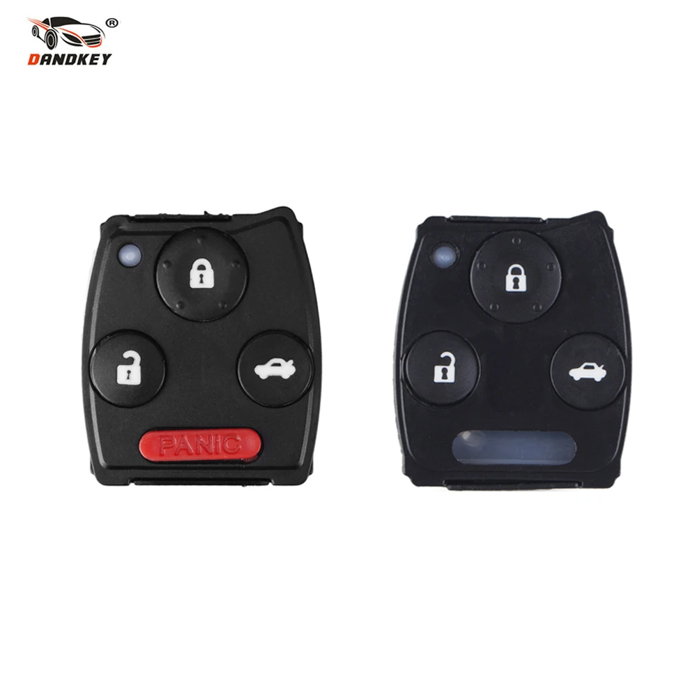 Dandkey для Honda Accord Civic CR-V Pilot 2 3 4 3+ 1 кнопки резиновая накладка Fob ЗАМЕНА Автомобильная резиновая прокладка с дистанционным управлением