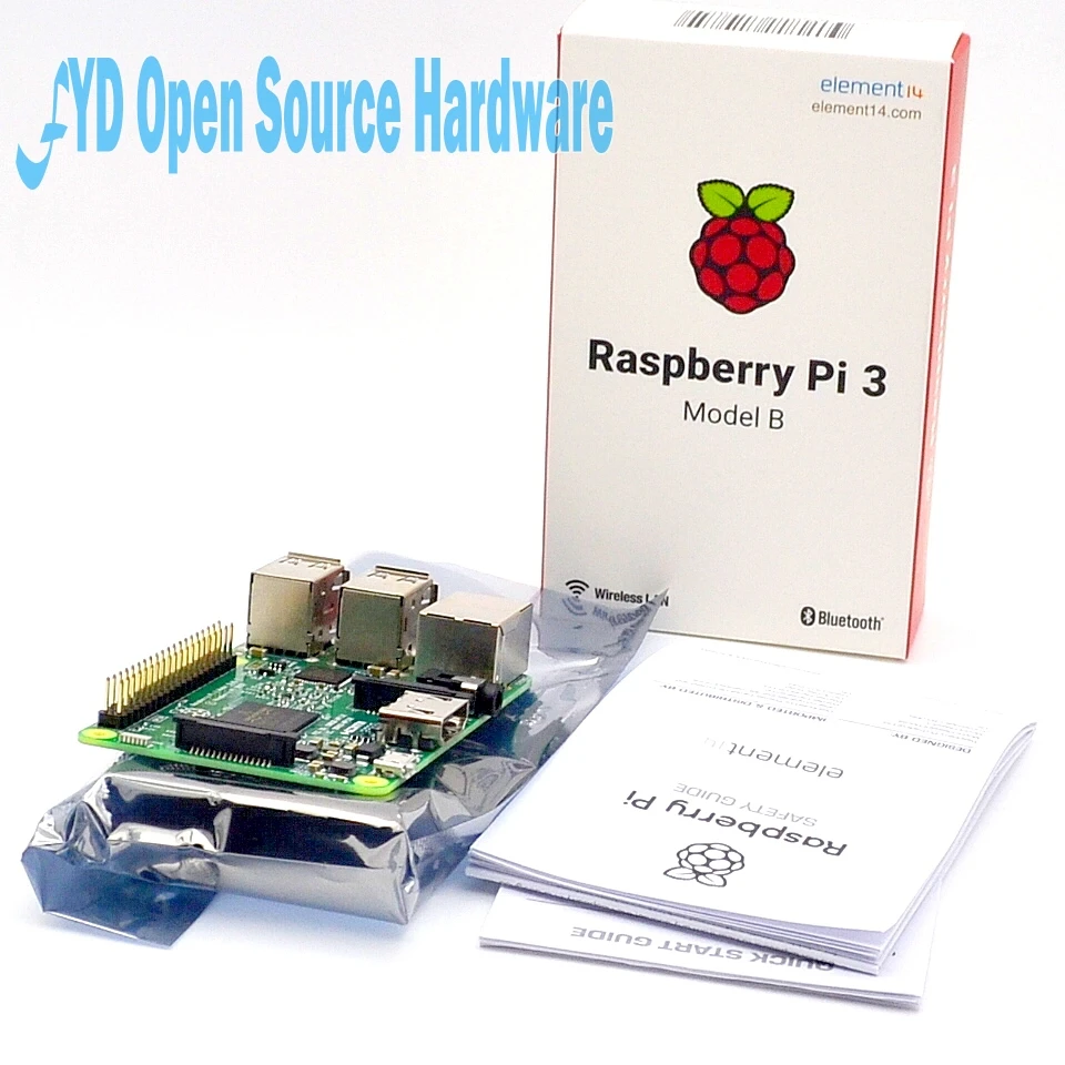 Raspberry Pi 3 Model B плата + черный корпус радиаторы 1GB LPDDR2 Quad-Core WiFi и Bluetooth | Электронные