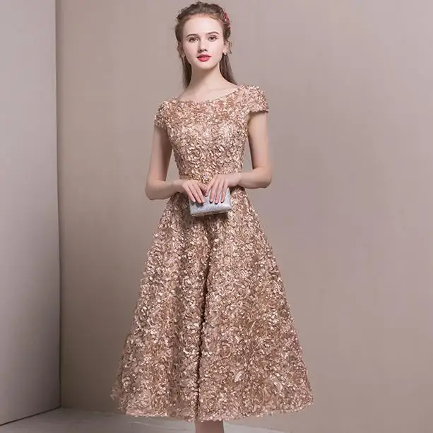 Платье женское винтажное с коротким рукавом|Женские платья| |