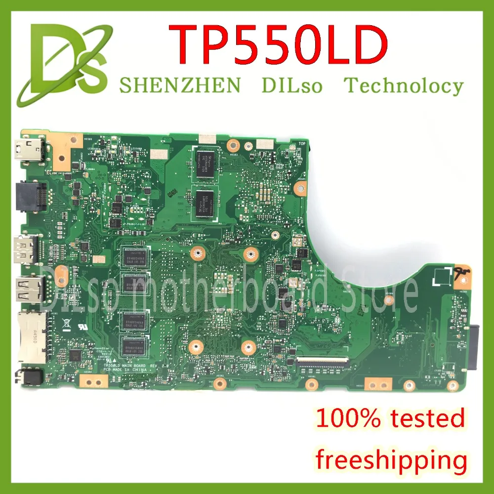 Bestellen KEFU TP550LD Motherboard Für ASUS TP550LD TP550LA TP550LN Laptop Motherboard I3-4010U GT840-2GB 4G RAM Test Arbeit 100%