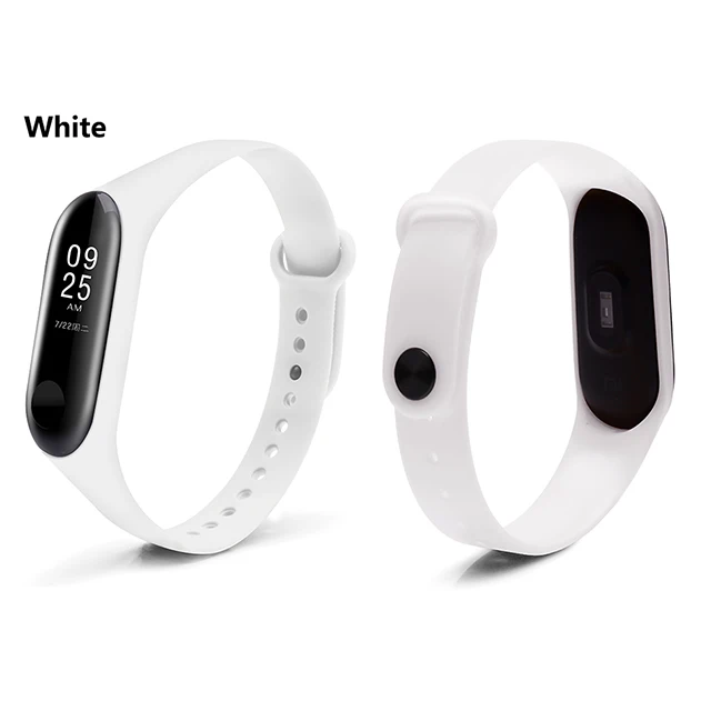 Белый Mi Band 3 ремешок на запястье для Xiaomi mi Band 3 зарядный кабель для Xiaomi mi band 3 силиконовый ремешок на запястье mi band 3 зарядный кабель - Цвет: Белый
