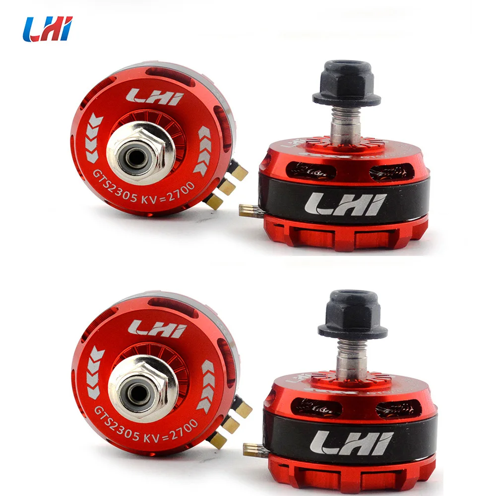 Красный LHI GTS2305 2305 2700kv бесщеточный двигатель 3 5S для QAV X 214 рептилия 220 250 270 FPV