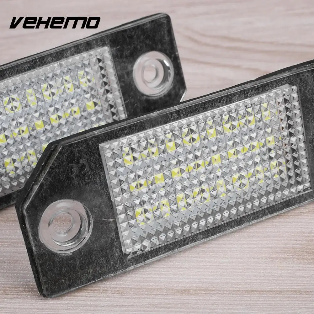 Vehemo 24 LED 2Pcs License Plate Light for Auto Car Lamp White C-MAX | Автомобили и мотоциклы