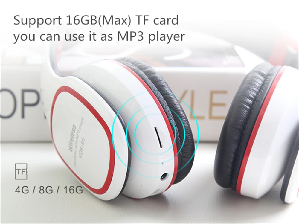 KDK56 BL 4 1 головная повязка складная bluetooth гарнитура стерео проводные + беспроводные