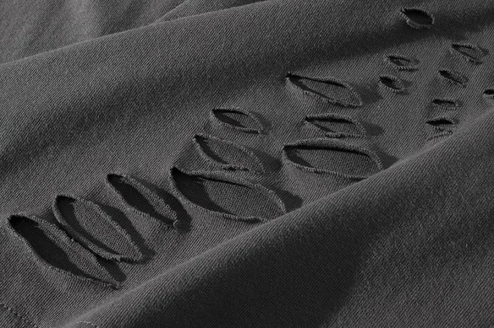 Летняя короткая футболка мужская модная футболка с дырками для фитнеса летняя футболка с коротким рукавом Однотонная облегающая футболка в стиле хип-хоп Уличная