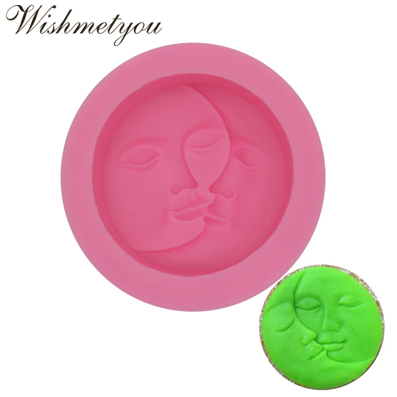 WISHMETYOU Sun Moon уход за кожей лица ВС силиконовая форма для изготовления мыла любовь