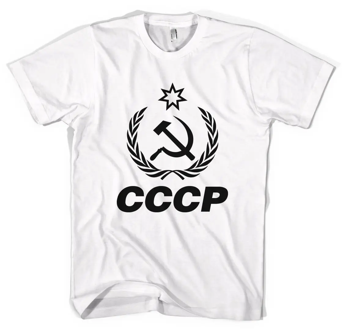 CCCP футболка унисекс с принтом молотка и серпа в советском стиле все размеры цвета