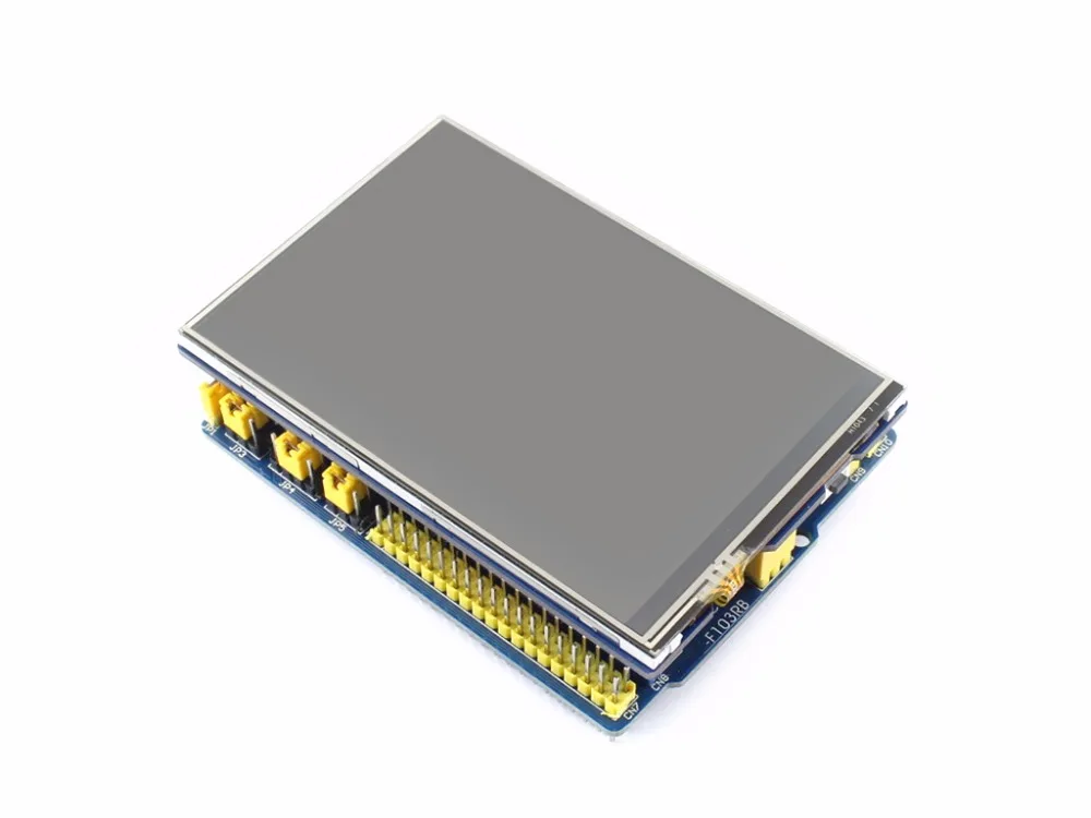 

4inch Touch LCD Shield for Arduino Resistive 480x320 resolution Standard Arduino interface Controlled via SPI Micro SD slot