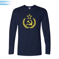 2021 new cccp t shirts men ussr soviet union kgb man t shirt long sleeve moscow russians tees cotton o neck tops clothing to 89
