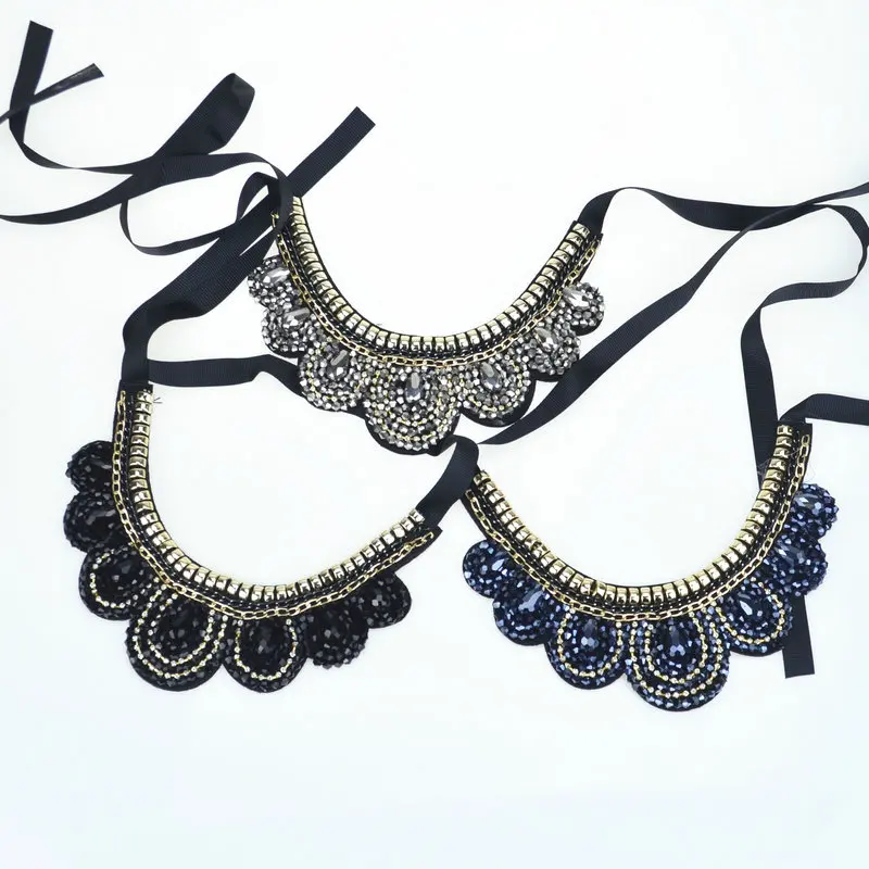 Ожерелье-воротник в готическом стиле и трехцветное женское модное массивное