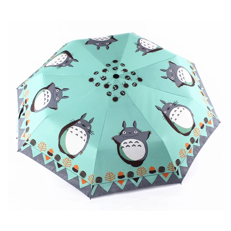 Творческий Тоторо зонтик Защита от солнца и дождя продвижение автоматической