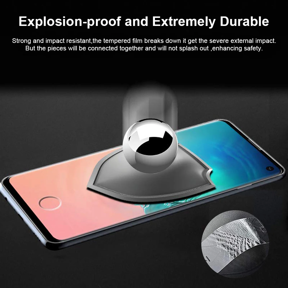 Ahowie полностью изогнутый экран из закаленного стекла Защитная пленка для Samsung Galaxy