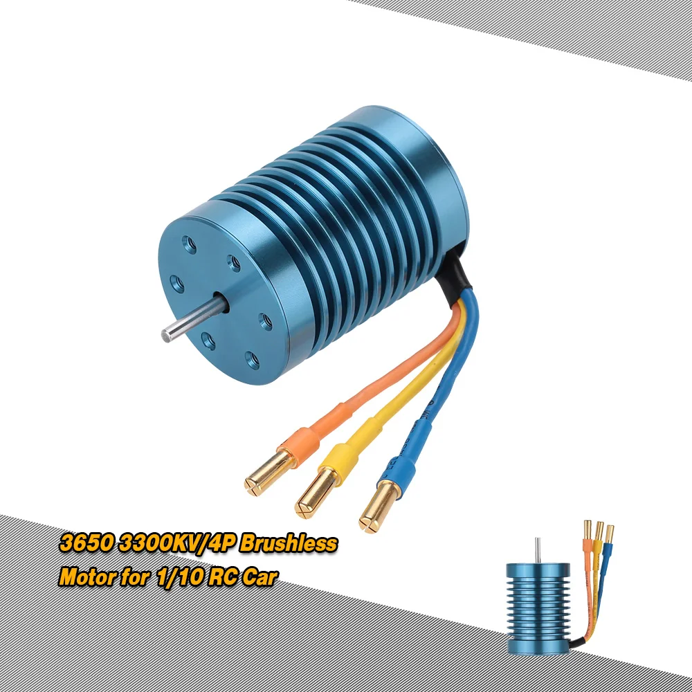 Автомобильный двигатель RC CYW-3650 3300KV/60A 4P бесщеточный мотор чистоты Медь обмотки