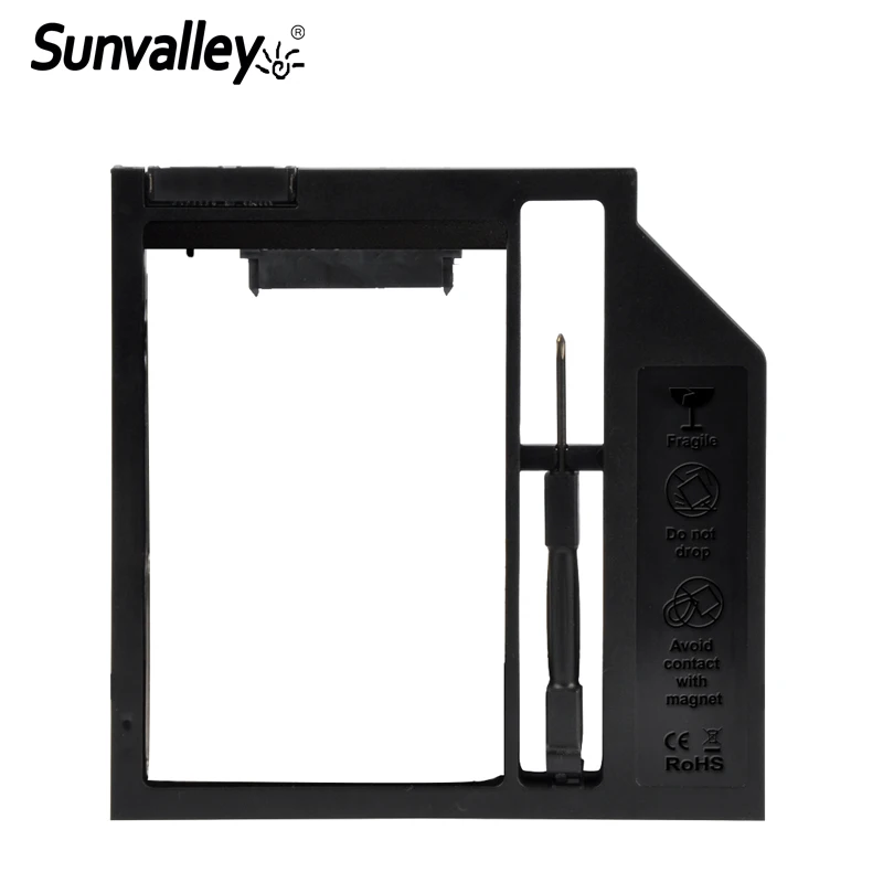 Sunvalley 9 мм пластмассовый материал для ноутбука DVD/CD ROM Универсальный переходник