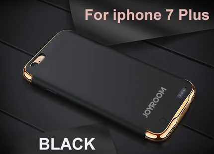 black for i7 plus Высококачественный портативный чехол для телефона с зарядкой батареи для iphone 7 6 6s Plus зарядное устройство чехол для iphone 6 6s 7 Чехол для резервного копирования - Цвет: black for i7 plus