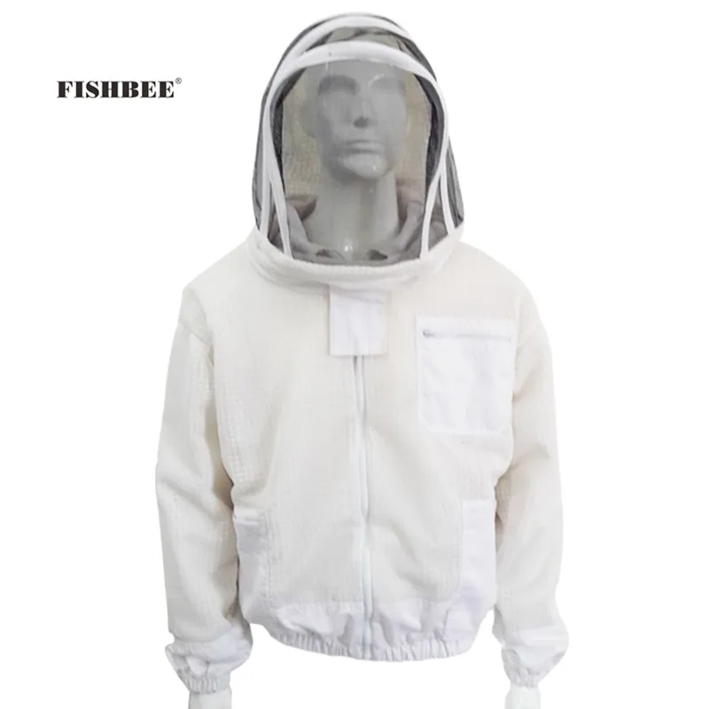 Профессиональный анти пчелиная курточка 3 Слои воздуха через защитная одежда