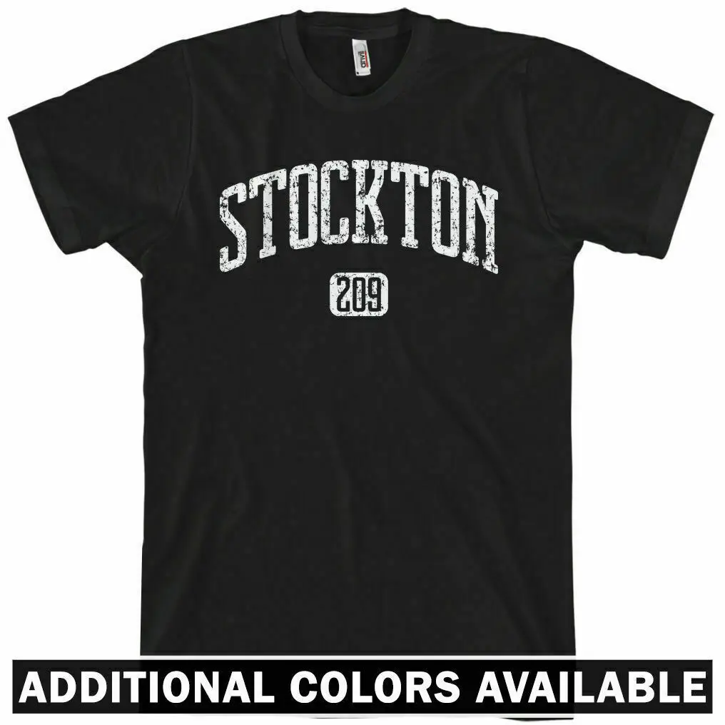 Футболка STOCKTON код зоны 209 califoria Cali XS 4XL|Мужские футболки| |