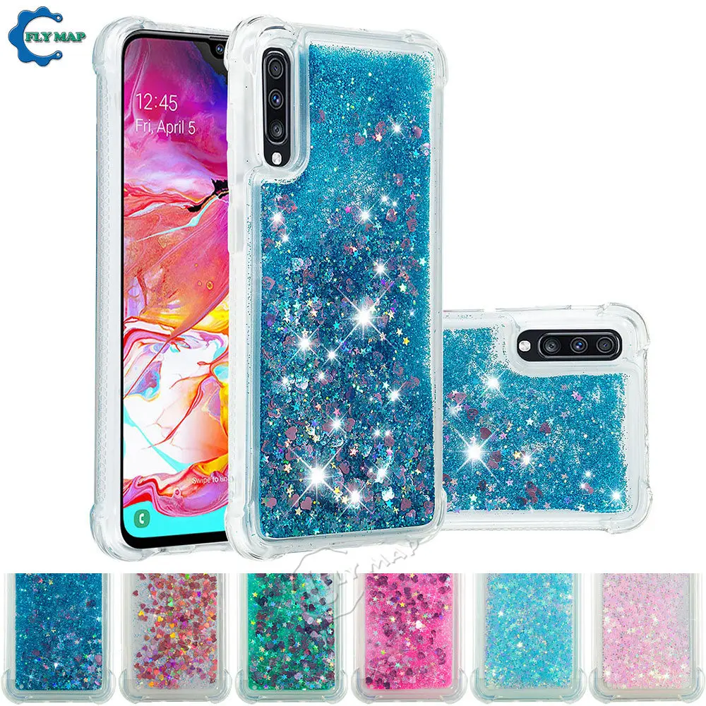 Блестящий чехол со звездами для Samsung Galaxy A70 A 70 2019 A705FD A705F/DS SM-A705FD SM-A705F/DS жидкий