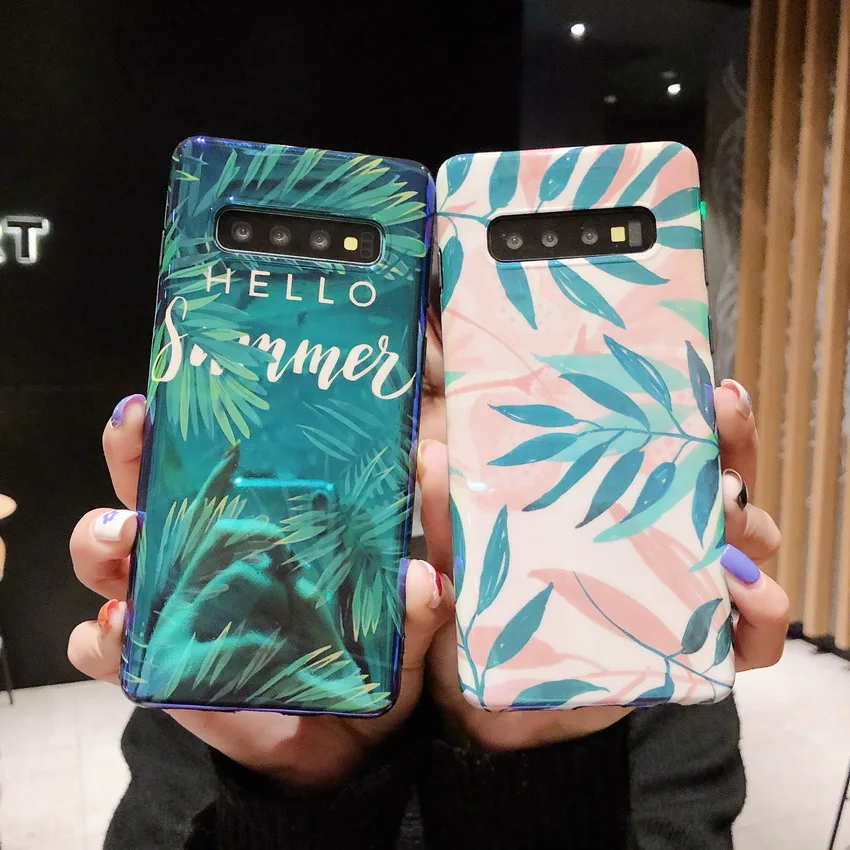 Противоударные синие Чехлы для samsung Galaxy S7 edge S8 S9 S10 e Plus Note 8 9 чехол A8S A9S телефона Funda