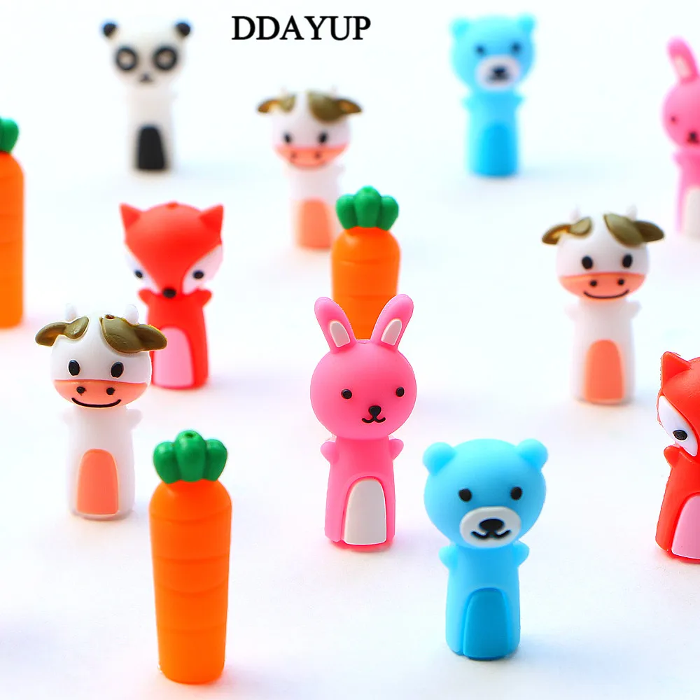 3 шт./компл. Kawaii Animal Pencil Lengthen Extender держатель портативный для офисных школьных