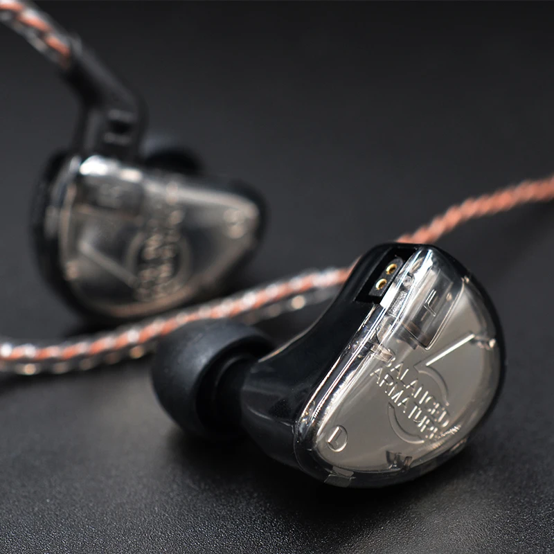 KZ AS06 наушники для ушей 3BA сбалансированные арматурные HIFI бас монитор Спортивная