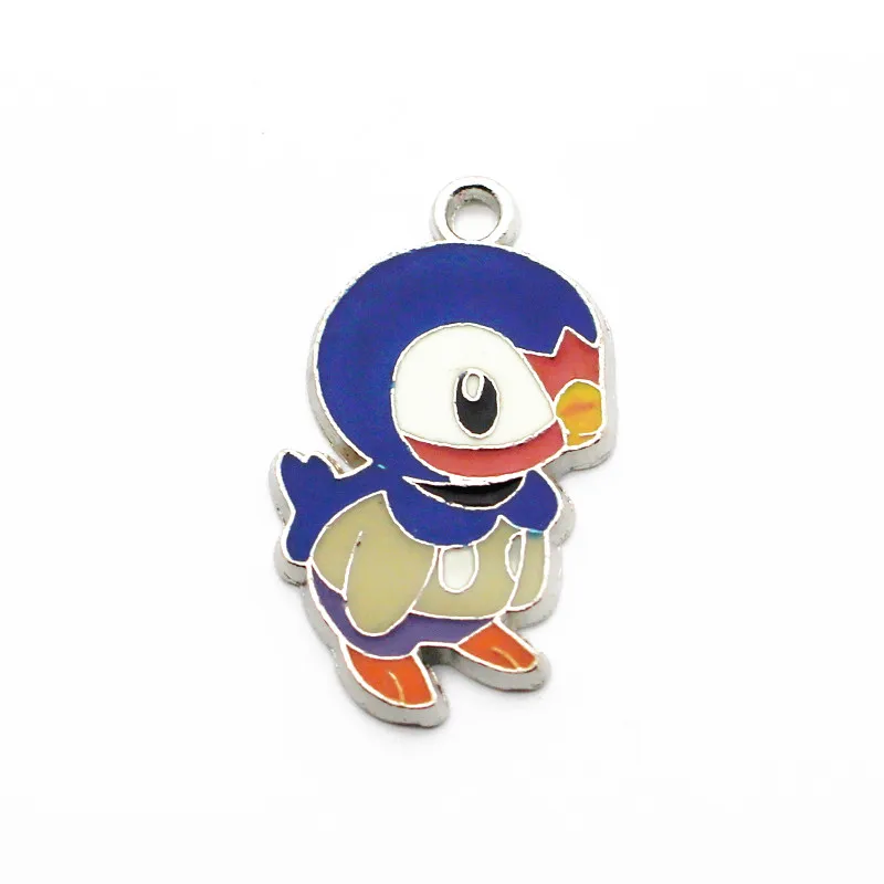 

New arrival 50pcs/lot Circle the penguin Dangle Charms silver pendant Metal lobster clasp Fit DIY Necklace Bracelet Jewelry