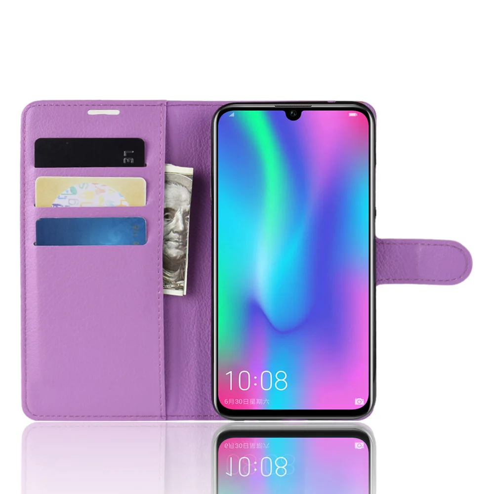KONSMART Флип кожаный чехол для телефона huawei P Smart Кошелек защитный чехол-книжка для P Smart силиконовая подставка чехлы для смартфонов