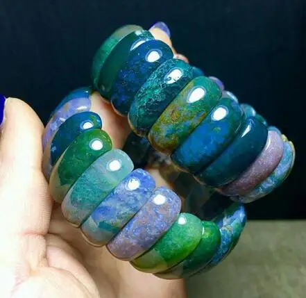 Бразилия чистый природный зеленый халцедон Тонкий Узкий браслет очень тонкой льда нефрита браслет cb02