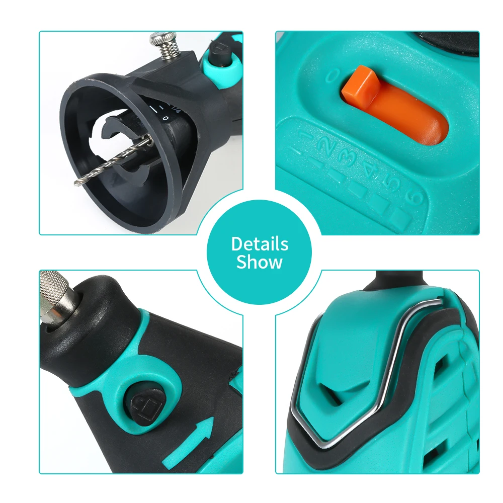 KKmoon 195 шт. электрическая дрель гравер Мини шлифовальный станок Dremel Вращающийся