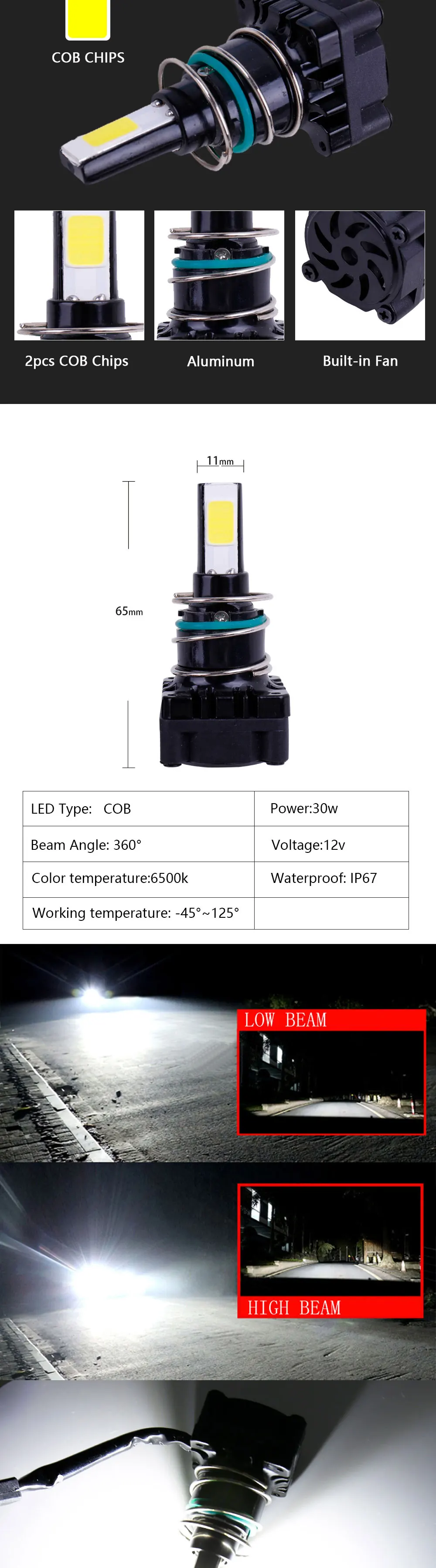 RXZ H4 H6 PH7 PH8 COB фара мотоцикла DC 12 V 6000 K H4 фара для мотоцикла белая противотуманная лампа DRL дневные ходовые огни