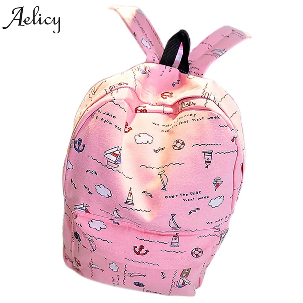 Aelicy женские сумки 2020 Женская Холщовая Сумка через плечо с принтом mochila feminina