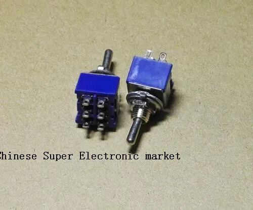 10 шт. 6 контактный тумблер DPDT ON OFF 6A 125VAC|switch fiber|toggle switch dpdttoggle clip |