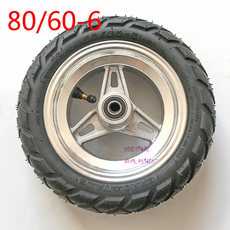 

80/60-6 Pneumatic tire wheel with inner tire with hub scooter wear-resistant For New electric scooter mini avt free shipping