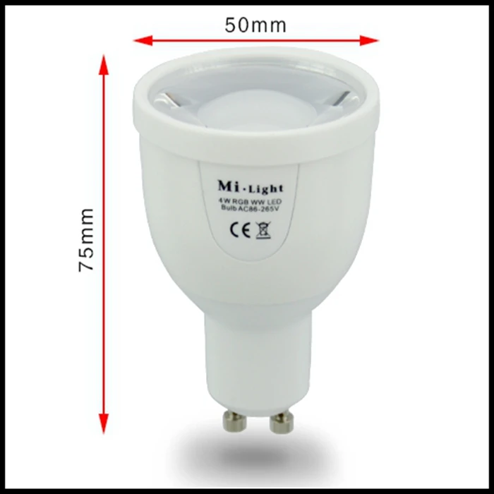 Milight GU10 5 Вт лампочка Mi Light Lampada Led RGBW RGBWW прожектор изменение цвета затемнения лампа 2,4 г пульт дистанционного управления Wi-Fi приложение контроллер